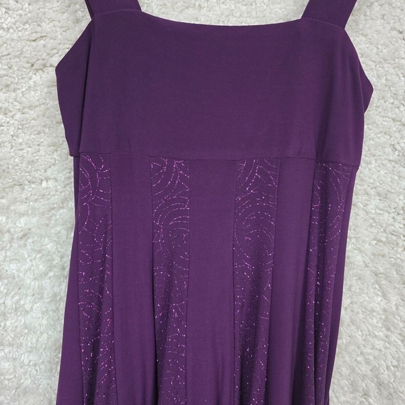 R&M Richards Dress Medium Purple Babydoll Sparkle Y2K Whimsigoth Fairy Feminine - Picture 3 of 12